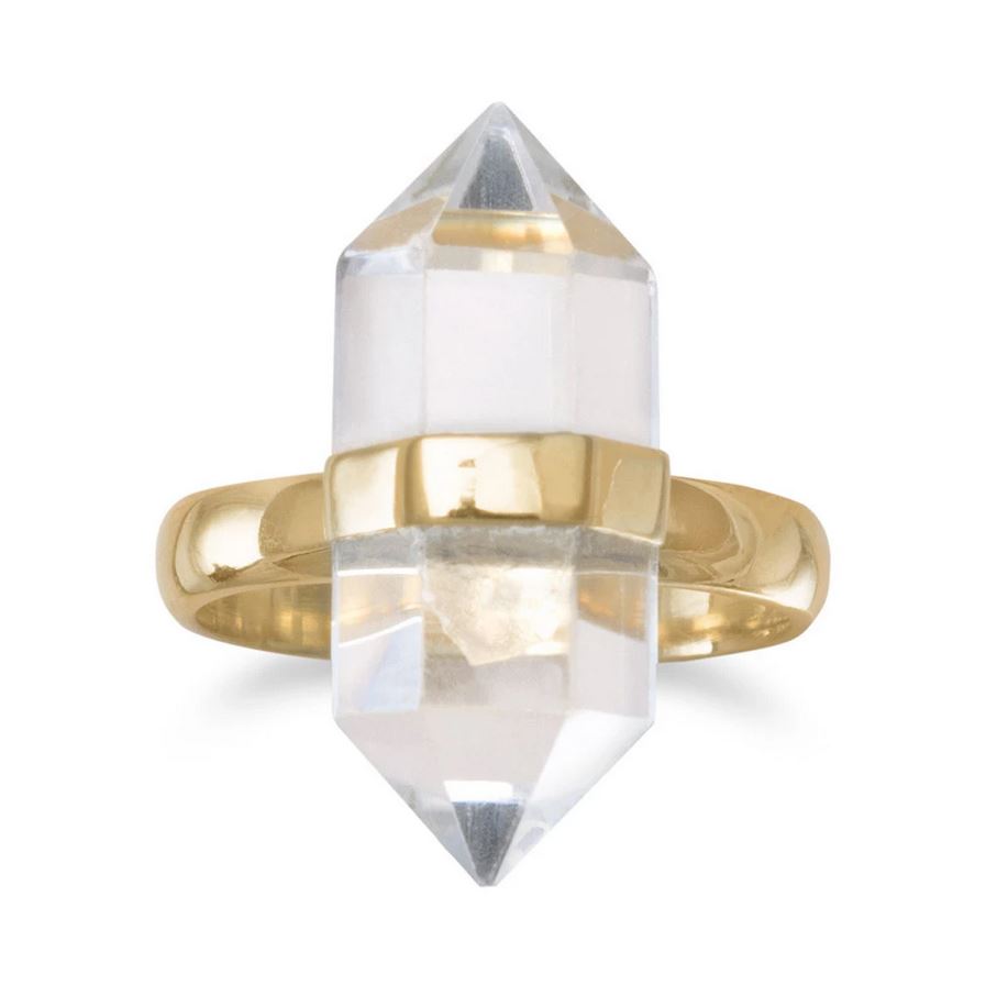 Crystal Clarity Quartz Ring