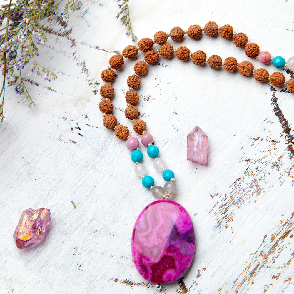 Shakti Mala | Mala Beads Japa Meditation Necklaces Sacred Geometry Healing Spiritual Crystal Collections.