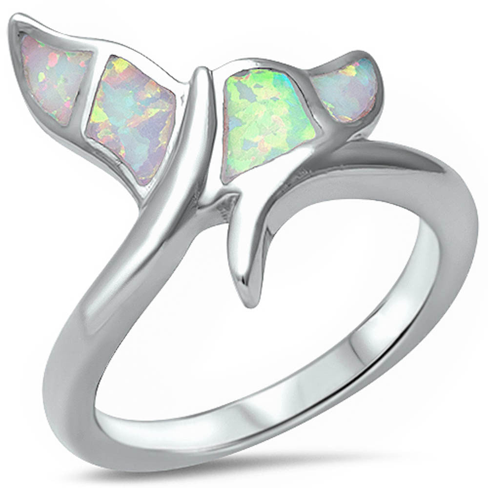 Mermaid Fin Fire Opal Ring