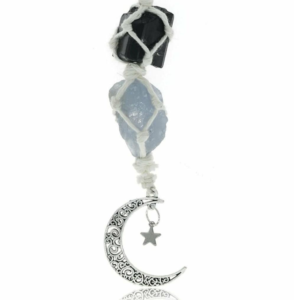 Luna Tourmaline + Calcite Sacred Space Hanging Charm
