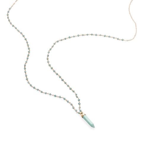 Be You Amazonite + Apatite Necklace.