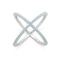 Criss Cross Turquoise Ring