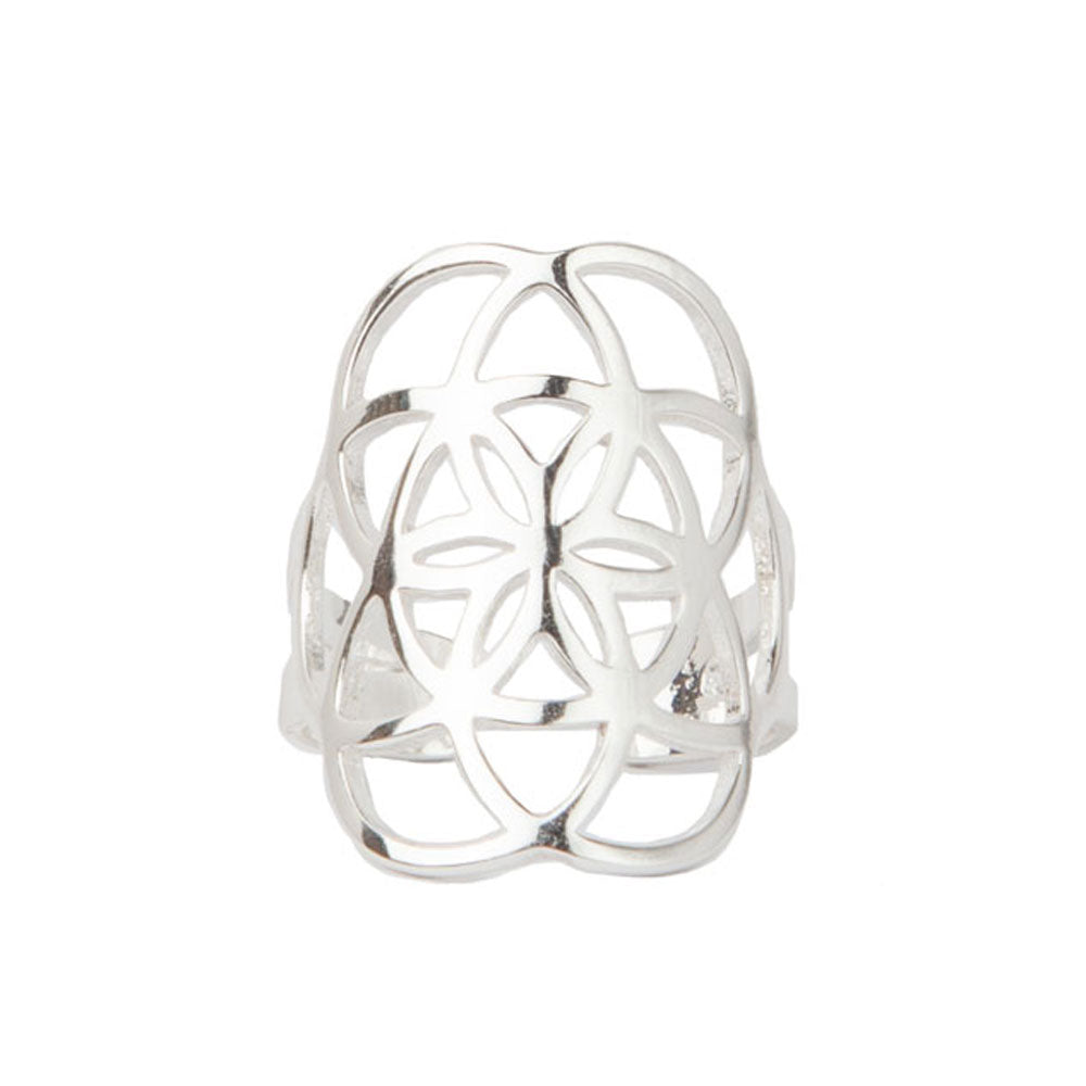 Seed of Life Ring - Silver