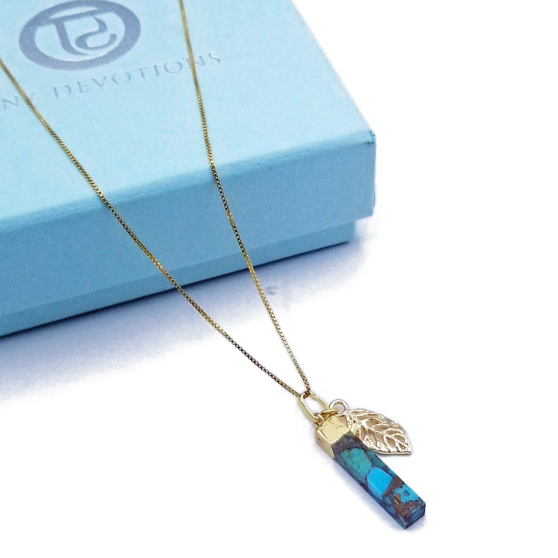 Turquoise + Gold Necklace.