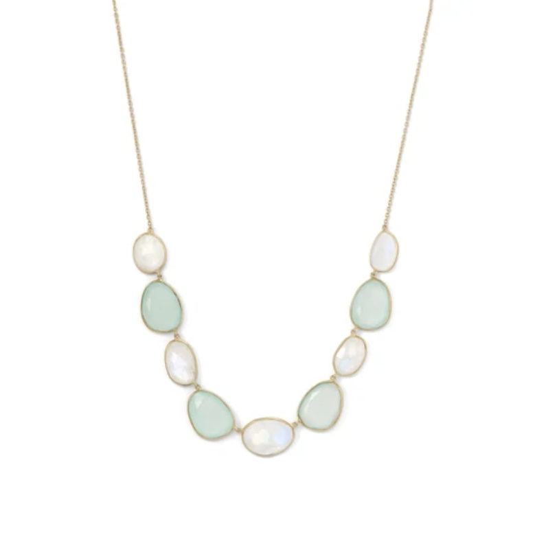 Blue Moon Gemstone Necklace.