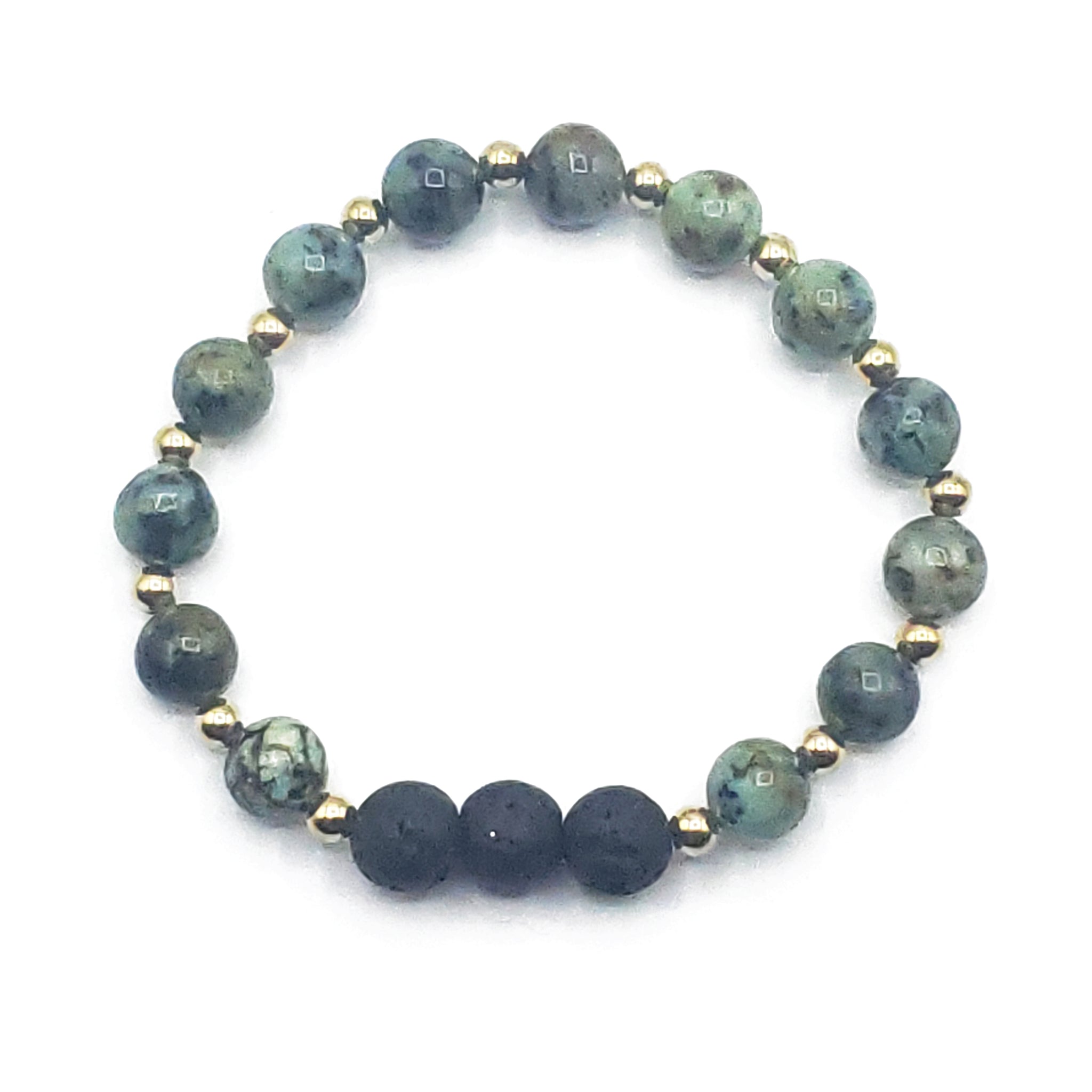 African Turquoise Diffuser Bracelet.