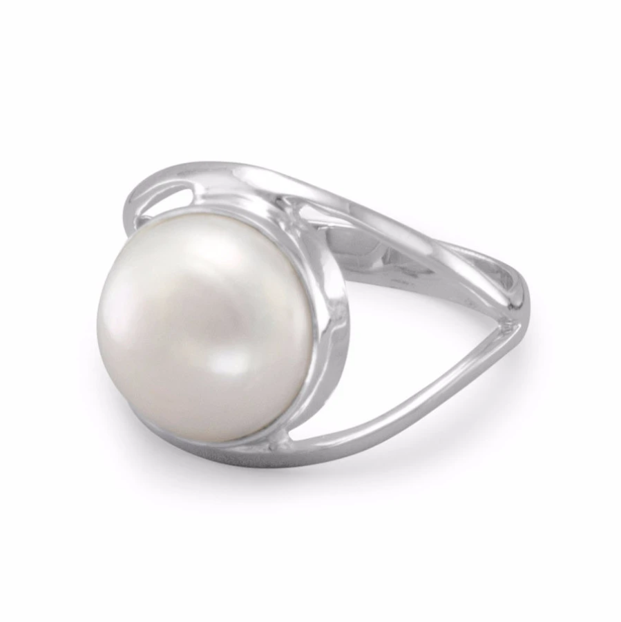 Pearl + Silver Ring